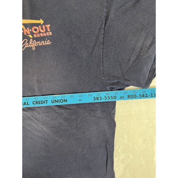 Vintage In-N-Out Men T-Shirt 3XL Blue California Graphic Hot Rod Drive Thru - Picture 5 of 10